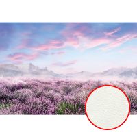 Фреска Ortograf Relax 34264 Фактура флок FLK Флизелин (4*2,7) Сиреневый/Голубой, Пейзаж/Цветы арт-34264 (флок FLK) — фото 1, Фрески