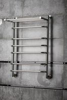 Водяной полотенцесушитель Тругор Идеал 3 П НП 80x50 с полкой Хром арт-Идеал3/нп8050П — фото 2, Водяные полотенцесушители