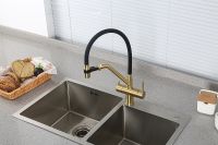 Товар: Смеситель для кухни Gappo Золотой сатин Черный арт-G4398-83 - фото 5 Смеситель для кухни Gappo Золотой сатин Черный арт-G4398-83 — фото 5, Смесители для кухни