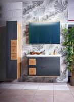 Тумба под раковину Бриклаер Форест 100 подвесная Дуб золотой Антрацит арт-4627125414664 — фото 8, Тумбы под раковину