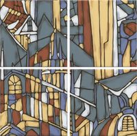 Керамическое панно Kerama Marazzi Витраж OP\A203\4x\17000 15х15 см арт-OP\A203\4x\17000 — фото 1, Керамическая плитка