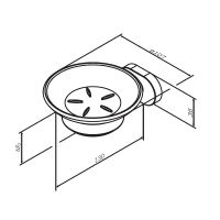 Товар: Мыльница AM.PM Sense L Хром арт-A7434200 - фото 7 Мыльница AM.PM Sense L Хром арт-A7434200 — фото 7, Мыльницы