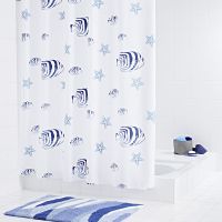 Штора для ванны Ridder Skalar 200х180 Синяя арт-47360 — фото 1, Шторы для ванной