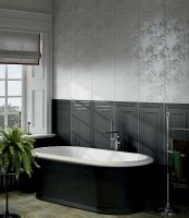 Керамическая плитка Kerama Marazzi Синтра 2 панель черный матовый обрезной настенная 40х120 см арт-14052R — фото 2, Керамическая плитка