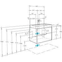 Тумба под раковину Aquaton Оливия 70 подвесная Бежевый Дуб велл арт-1A254301OLVG0 — фото 4, Тумбы под раковину