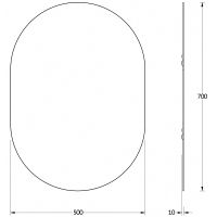 Товар: Зеркало Evoform Primary 70х50 со шлифованной кромкой арт-BY 0134 - фото 7 Зеркало Evoform Primary 70х50 со шлифованной кромкой арт-BY 0134 — фото 7, Зеркала в ванную комнату