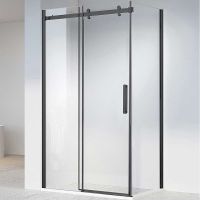 Душевой уголок Vincea Como-N 160x90 профиль Черный стекло прозрачное арт-VSR-4CN9016CLB — фото 1, Прямоугольные душевые уголки