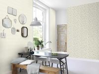 Обои RASCH Garden Винил на флизелине (0,53*10,05) Бежевый, Однотонные/Рогожка арт-690705 — фото 3, Обои для стен