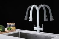 Смеситель для кухни Paulmark Lange Белый матовый арт-La214212-431 — фото 9, Смесители для кухни