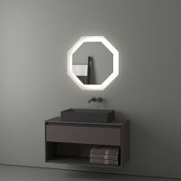 Зеркало Evoform Ledshine 70x70 с подсветкой 22.5 W - без выключателя - нейтральный белый свет арт-BY 2504 — фото 3, Зеркала в ванную комнату