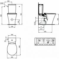 Унитаз компакт Ideal Standard Connect Air без бачка и сиденья арт-E013701 — фото 6, Напольные унитазы