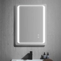 Зеркало Gappo 60 с подсветкой с сенсорным выключателем, подогревом и часами арт-G605 — фото 1, Зеркала в ванную комнату