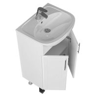 Тумба под раковину СанТа Дублин 50 Белая арт-223011 — фото 2, Тумбы под раковину