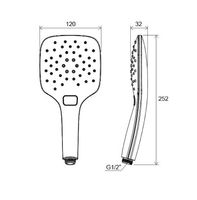 Ручной душ Ravak Air 3 958.10 Белый арт-X07P349 — фото 4, Лейки для душа