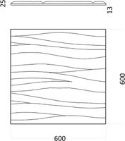Товар: Гипсовая 3д панель Artpole Silk-1 600x600 мм арт-D-0002-1 - фото 9 Гипсовая 3д панель Artpole Silk-1 600x600 мм арт-D-0002-1 — фото 9, Гипсовые 3Д панели