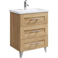 Тумба под раковину Aqwella Фостер 70 Дуб сонома арт-FOS01073DS — фото 1, Тумбы под раковину