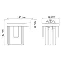 Держатель освежителя воздуха WasserKRAFT Isen Хром арт-K-4045 — фото 3, Держатели освежителя воздуха