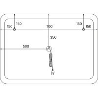 Товар: Зеркало Iddis Esper 100 с подсветкой Белое матовое c сенсорным выключателем и диммером арт-ESP1000i98 - фото 10 Зеркало Iddis Esper 100 с подсветкой Белое матовое c сенсорным выключателем и диммером арт-ESP1000i98 — фото 10, Зеркала в ванную комнату