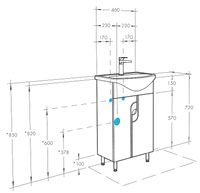 Товар: Тумба под раковину Aquaton Панда 46 Белая арт-1A053701PD010 - фото 8 Тумба под раковину Aquaton Панда 46 Белая арт-1A053701PD010 — фото 8, Тумбы под раковину