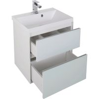 Товар: Тумба под раковину Aquanet Гласс 60 подвесная Белая арт-196961 - фото 2 Тумба под раковину Aquanet Гласс 60 подвесная Белая арт-196961 — фото 2, Тумбы под раковину