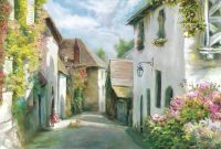 Фреска Ortograf Городской пейзаж живопись 5458 Фактура бархат FX Флизелин (4*2,7) Разноцветный, Город/Пейзаж/Живопись арт-5458 (бархат FX) — фото 2, Фрески