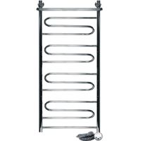 Электрический полотенцесушитель Ника Curve ЛZ/ВП 100x60 с полкой Хром арт-ЛЗ ВП 100/60 прав — фото 1, Электрические полотенцесушители