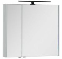 Зеркальный шкаф Aquanet Латина 80 Белый арт-179635 — фото 5, Зеркальные шкафы в ванную