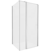 Душевой уголок New Trendy New Soleo Chrome 90x110 профиль Хром стекло прозрачное арт-K-0719 — фото 1, Прямоугольные душевые уголки