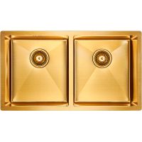 Кухонная мойка Paulmark Gerberg 78/2 Uni Брашированное золото арт-PM237844-BG — фото 1, Кухонные мойки