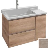 Тумба под раковину Jacob Delafon Soprano 96 подвесная Квебекский дуб арт-EB1331-E10 — фото 1, Тумбы под раковину