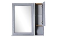 Подвесной шкаф ASB-Woodline Гранда 24 Grigio арт-11485 — фото 4, Шкафы для ванной