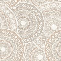 Обои Andrea Rossi Nisida Винил на флизилине (1,06*10) Бежевый, Геометрия/абстракция арт-54325-3 — фото 1, Обои для стен