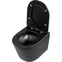 Унитаз Grossman Tornado подвесной Черный матовый с сиденьем Микролифт арт-GR-4477BMSQ — фото 4, Подвесные унитазы