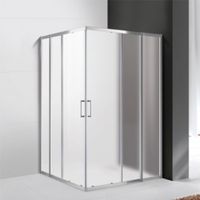 Душевая стенка Cezares профиль Хром стекло матовое арт-MOLVENO-FIX-30-P-Cr — фото 1, Боковые стенки