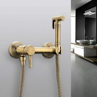 Гигиенический душ со смесителем Frap Бронза арт-F7503-4 — фото 7, Гигиенические души