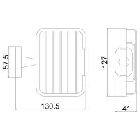 Товар: Мыльница Belz B905 Вороненая сталь арт-B90502-1 - фото 2 Мыльница Belz B905 Вороненая сталь арт-B90502-1 — фото 2, Мыльницы