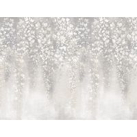 Панно Zambaiti Parati Satin Flowers IV Винил на флизелине (3*5,1) Серый/Белый, Цветы арт-Z66896 — фото 1, Обои для стен