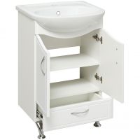 Тумба под раковину Runo Севилья 50 Белая арт-00000000792 — фото 2, Тумбы под раковину