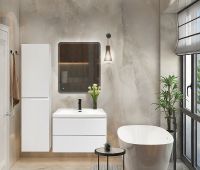 Товар: Тумба под раковину Cezares Molveno 80 подвесная Bianco Ghiaccio арт-MOLVENO-80-2C-SO-BG - фото 9 Тумба под раковину Cezares Molveno 80 подвесная Bianco Ghiaccio арт-MOLVENO-80-2C-SO-BG — фото 9, Тумбы под раковину