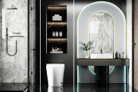 Унитаз биде Abber Bequem приставной с сиденьем Микролифт арт-AC1116S — фото 9, Умные унитазы