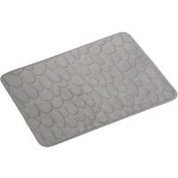 Коврик для ванной комнаты Grampus Stones 50х80 Серый арт-GR-3204K — фото 1, Коврики для ванной комнаты