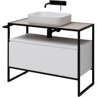 Тумба под раковину Allen Brau Priority 100 Белая матовая арт-1.31003.WM — фото 6, Тумбы под раковину