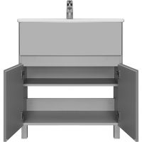 Тумба под раковину Aquaton Форест 75 Туманный серый арт-1A278301FR4D0 — фото 3, Тумбы под раковину