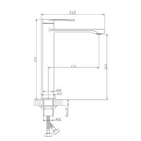 Товар: Смеситель для раковины Orange Vesper Хром арт-M10-121cr - фото 2 Смеситель для раковины Orange Vesper Хром арт-M10-121cr — фото 2, Смесители для раковины