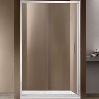 Душевая дверь Vincea Garda 120 профиль Хром стекло прозрачное арт-VDS-1G120CL — фото 1, Раздвижные душевые двери