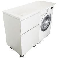 Тумба с раковиной Эстет Dallas Luxe 150 L Белая арт-ФР-00009681 — фото 2, Тумбы с раковиной