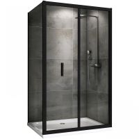 Душевой уголок Abber Sonnenstrand 120x90 профиль Черный стекло прозрачное арт-AG07120B-S90B — фото 1, Прямоугольные душевые уголки