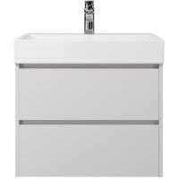 Тумба под раковину Creto Scala 60 подвесная Белая глянцевая арт-3-1077W — фото 1, Тумбы под раковину