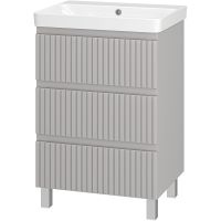 Тумба с раковиной Brevita Victory 60 Серый шелк арт-УТ000023620 — фото 1, Тумбы с раковиной