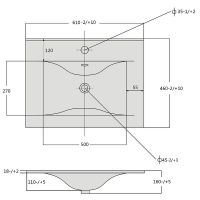 Тумба с раковиной SanVit Кубэ-2 60 подвесная Белая глянцевая арт-kkube2060w — фото 5, Тумбы с раковиной